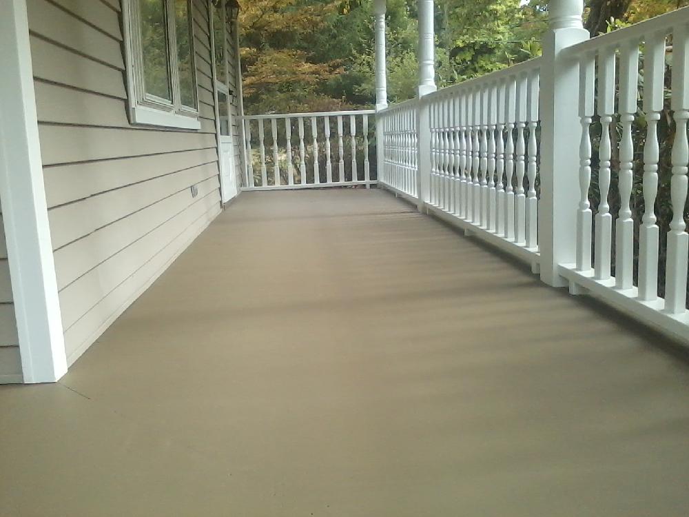 Deck porch staining power wash on oak ave in boonton nj