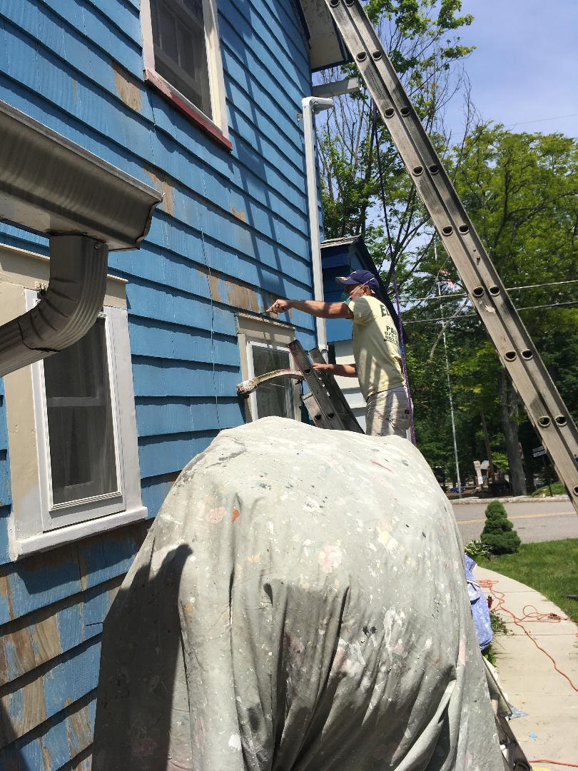 Exterior Residential Painting on Longview Ave in Denville 